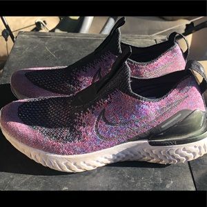 Nike Epic Flyknit GS Purple/Black Sjoes Size 4Y